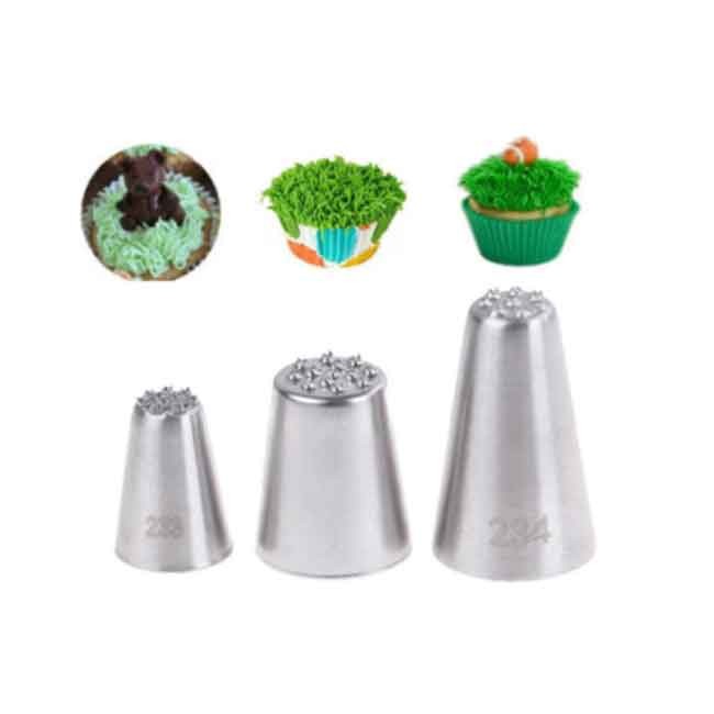 3Pc Small Grass Shape Nozzle